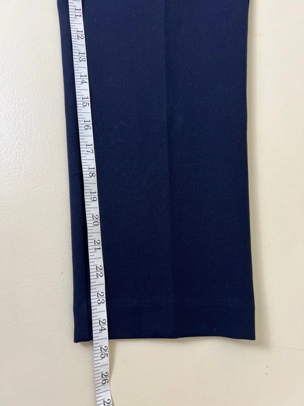 New Ann Taylor Mid Rise Slim Leg The Ankle Navy Pants in Curvy Size 8P